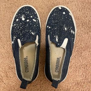 Gymboree Kids Shoes, Denim with White Splatter, Little Kids 12